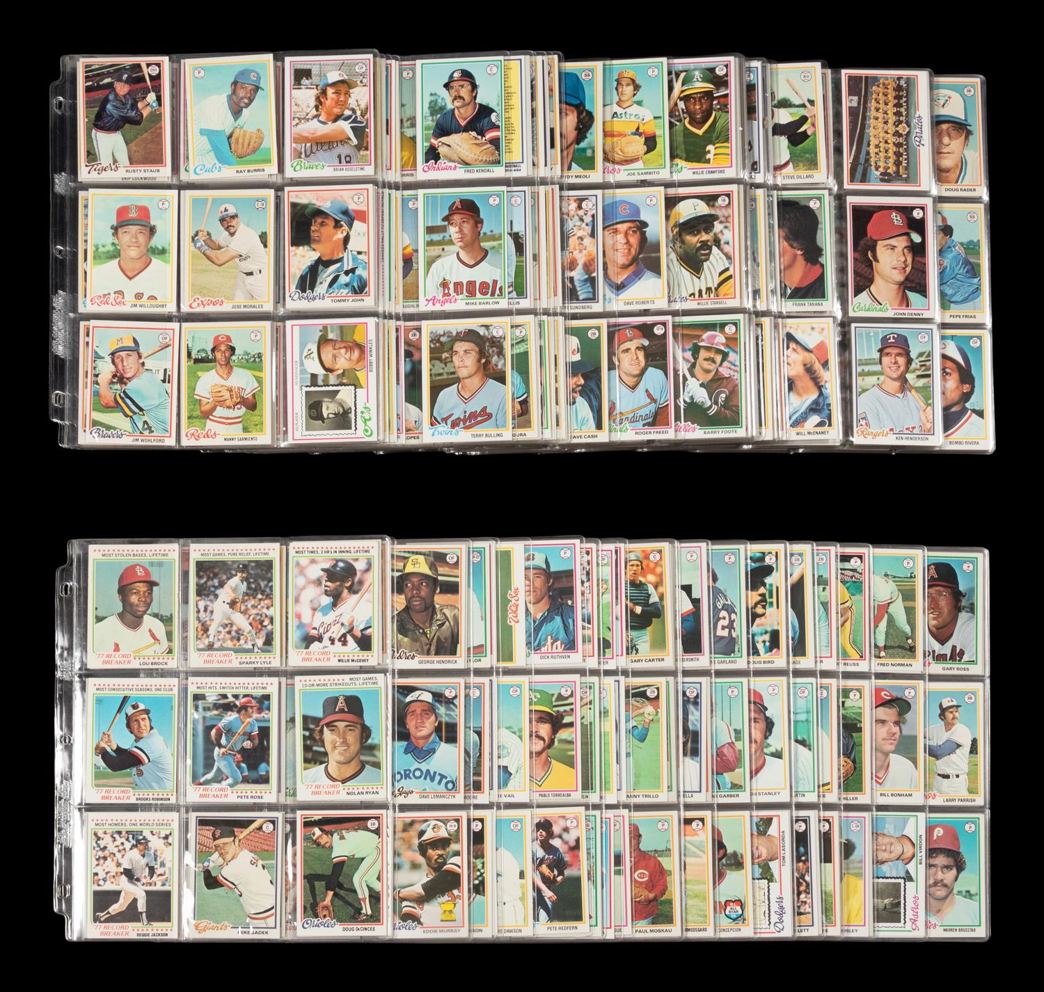 A Complete Set of 1978 Topps Baseball Cards (726/726)