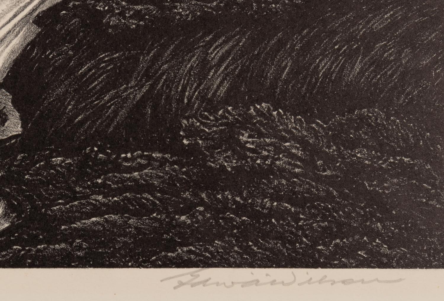 A group of four American prints (Philip Cheney, Sweet Water ; Fred Shane, Farm in the Rockies ; Lynd Ward, The Corral - Tres Cumbres ; Edward A. Wilson, Hog Back Meeting House )