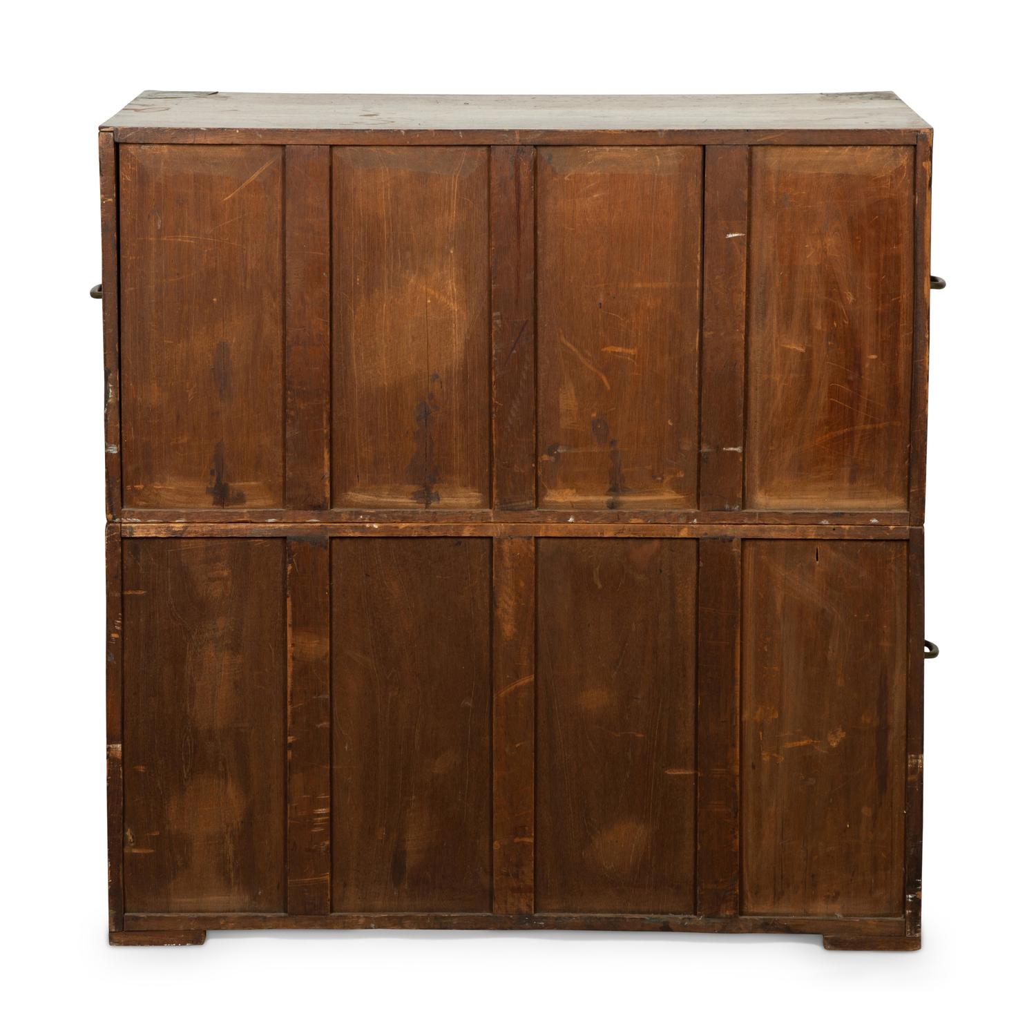 A George III Style Mahogany Campaign Chest