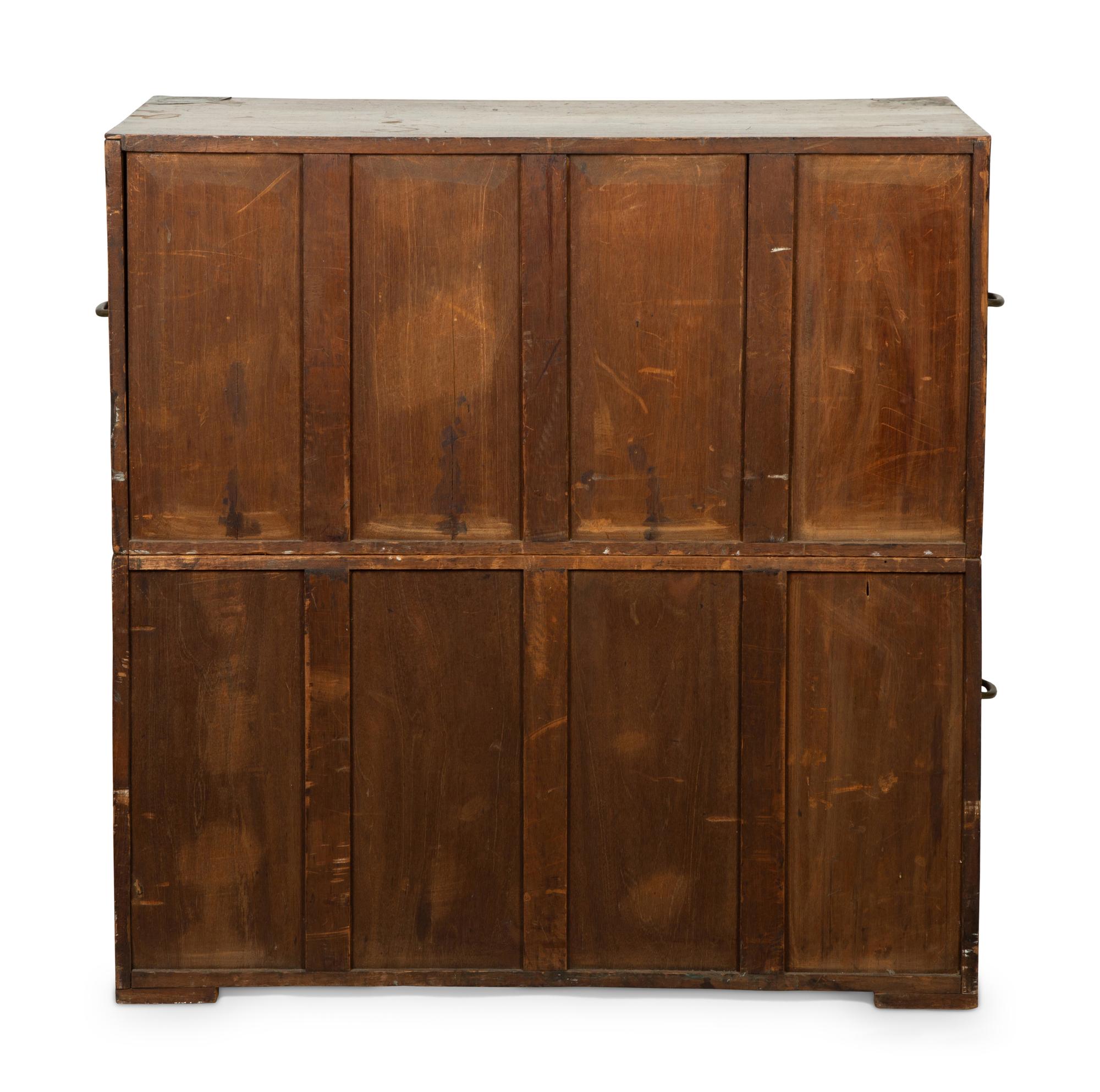 A George III Style Mahogany Campaign Chest