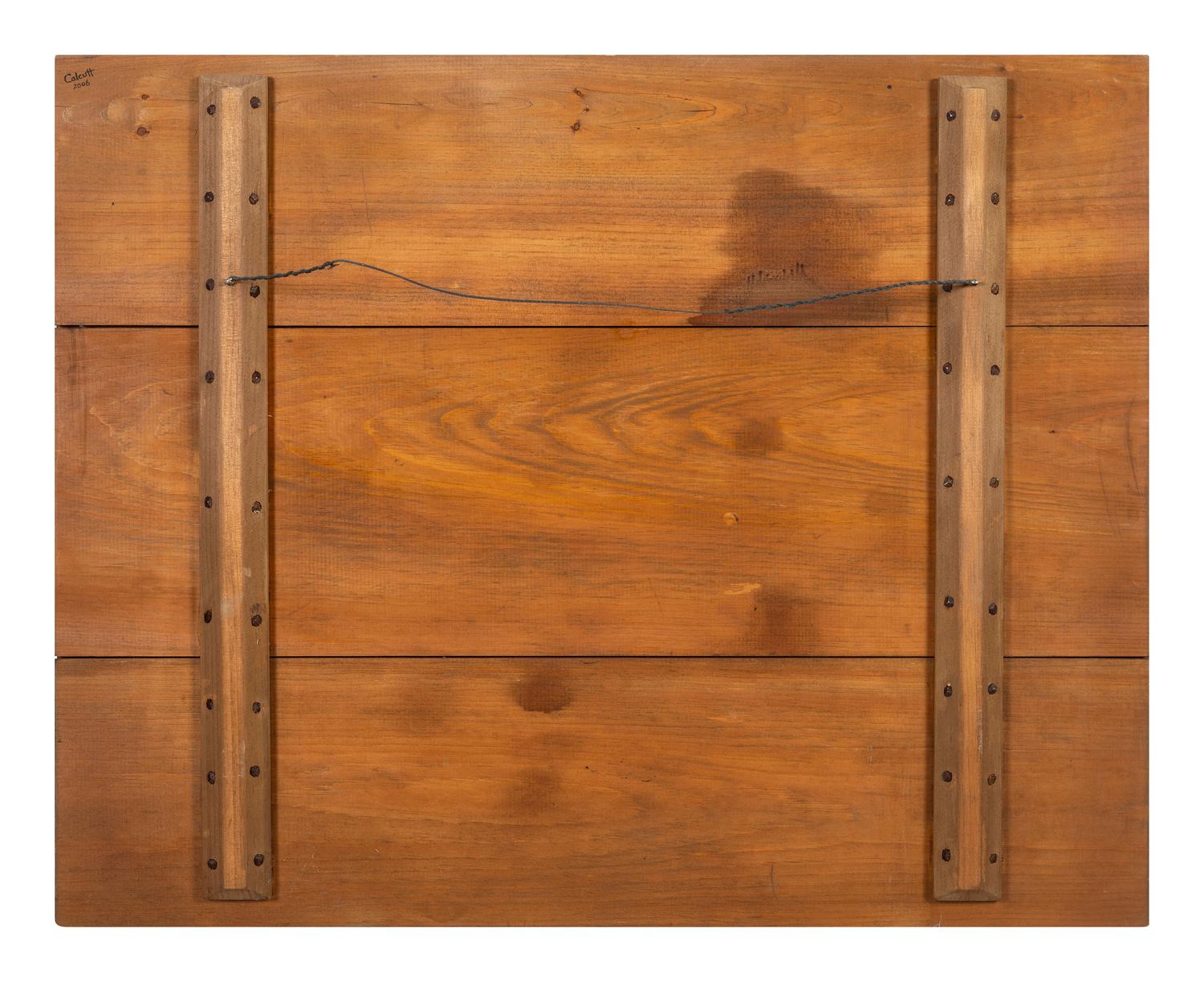 A Painted Fireboard in the Style of Rufus Porter