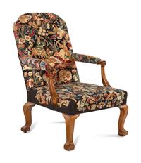 A George I Walnut Library Chair