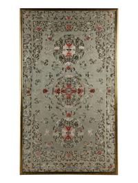 A Large Chinese Embroidered Silk Panel