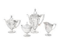 A Tiffany and Co. Silver Tea and Coffee Service