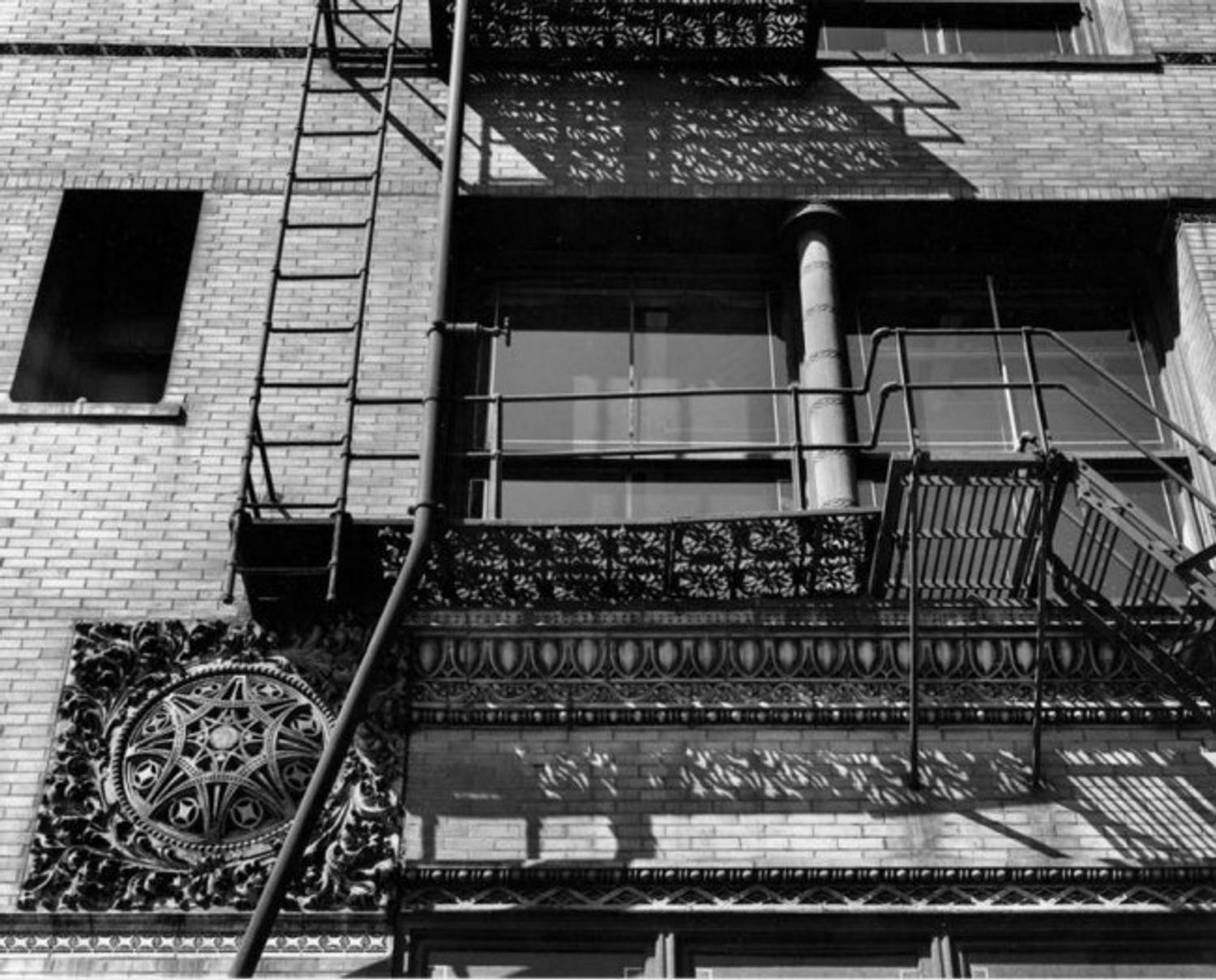 Dankmar Adler and Louis Sullivan, fire escape panel from the M.A. Meyer Building, Chicago, Illinois, c. 1900
