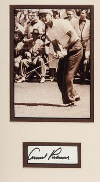 A Group of Arnold Palmer and Jack Nicklaus Displays Featuring Dual Signed Autograph 1962 U.S. Open Presentation