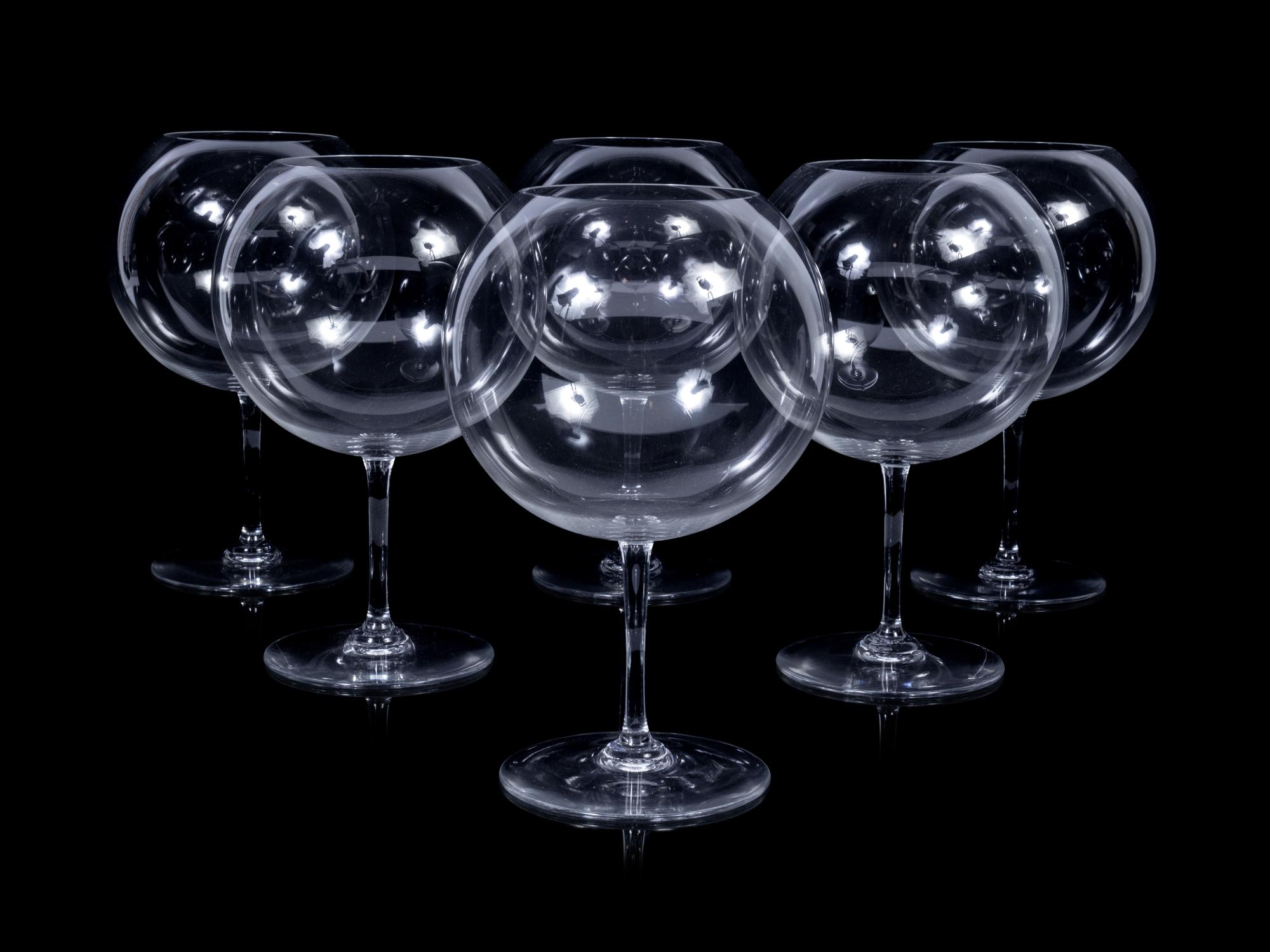 A Set of Twelve Baccarat D é gustation Roman é e Conti Glasses