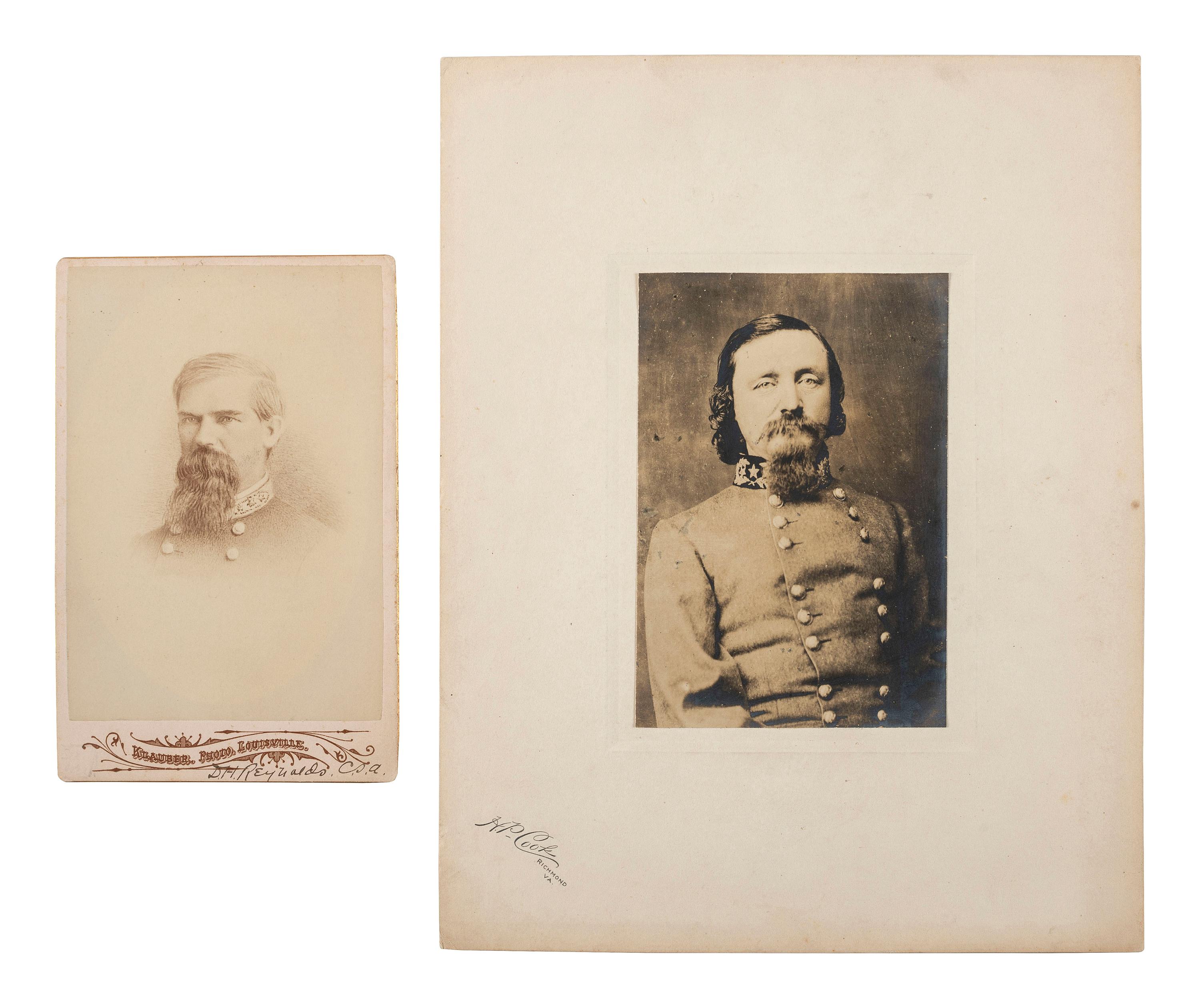 [CIVIL WAR]. A group of 3 images of Confederate generals, incl. Henry Sibley, George Pickett, and D.H. Reynolds.