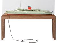 A Scale Model of the RMS Caronia Cunard Ocean Liner
