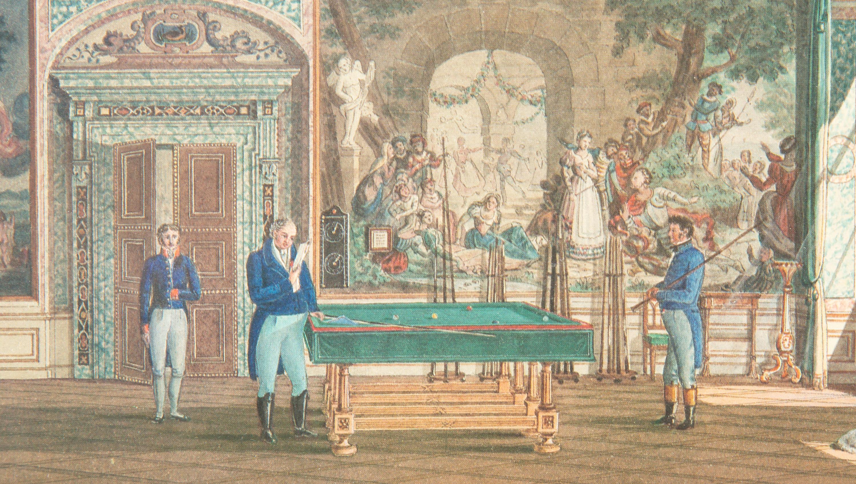 Three English Printed Illustrations of Interiors (COMBINED WITH 323866/160 )