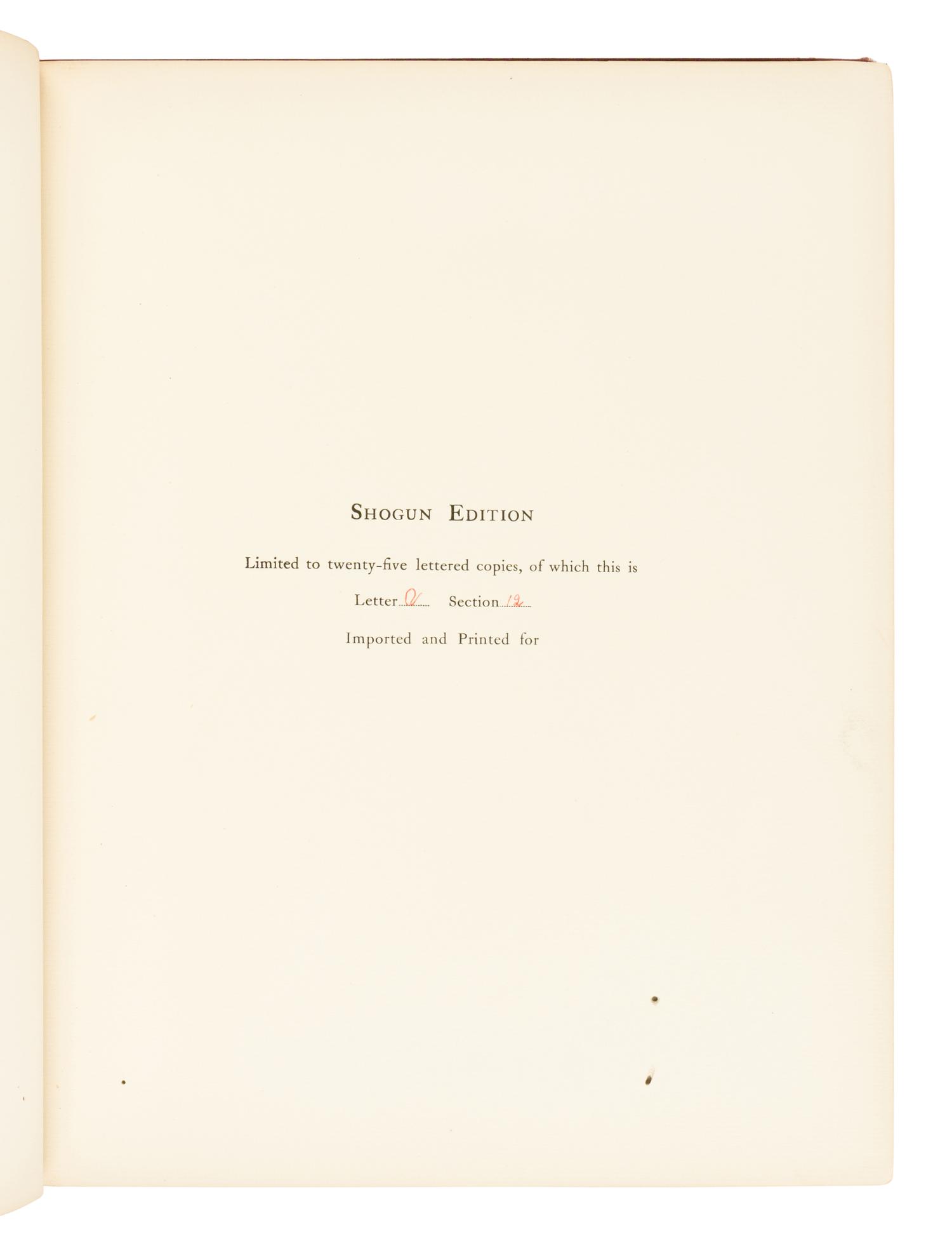 BRINKLEY, Francis, Captain (1841-1912), editor. Japan Described and Illustrated by the Japanese . Boston: J.B. Millet Company, [1897-1898].