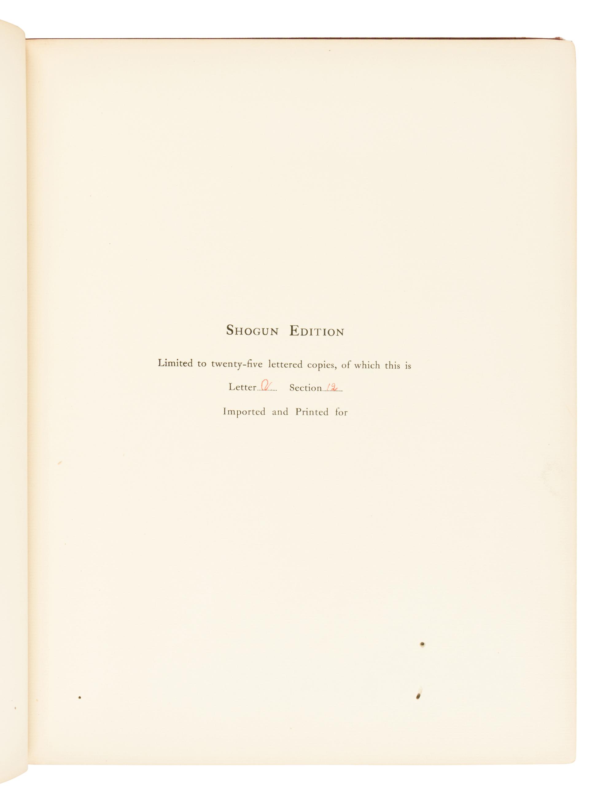 BRINKLEY, Francis, Captain (1841-1912), editor. Japan Described and Illustrated by the Japanese . Boston: J.B. Millet Company, [1897-1898].