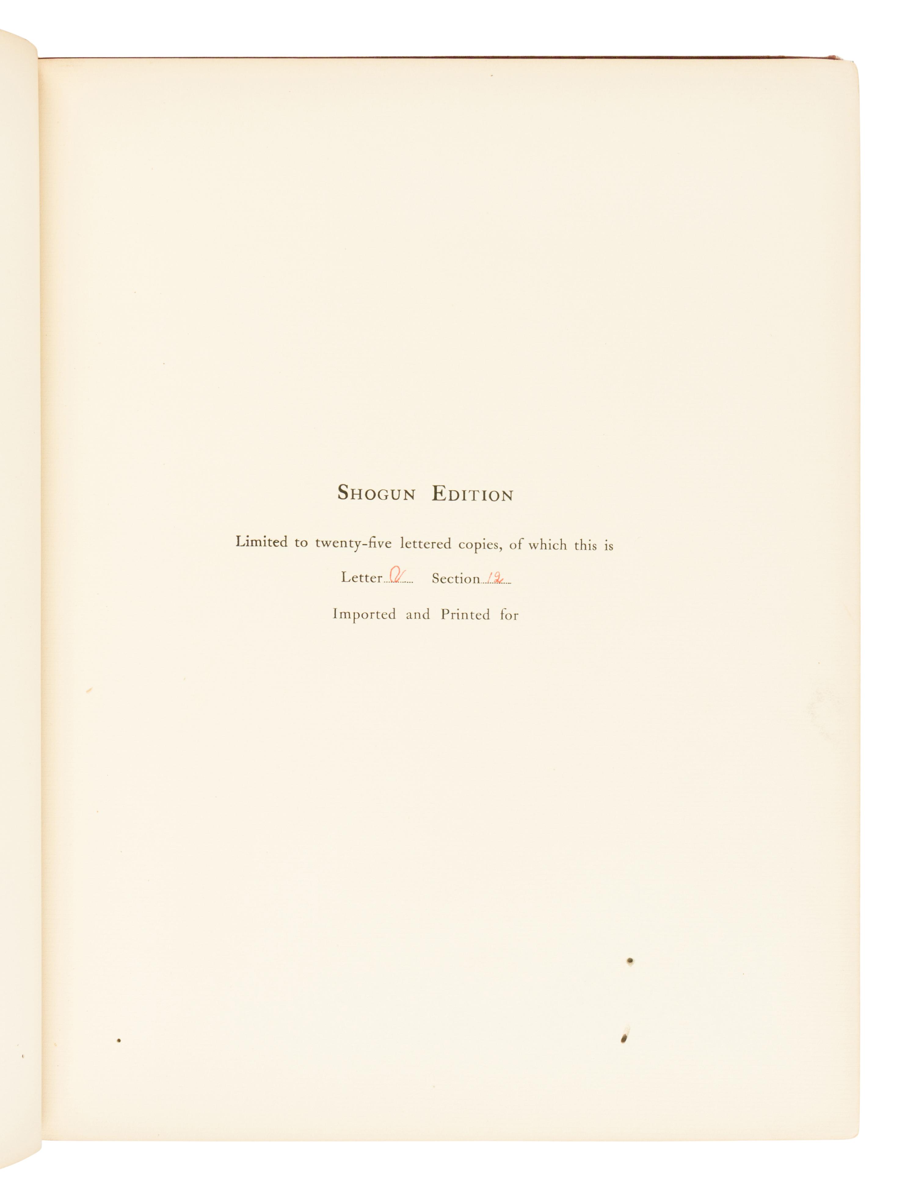 BRINKLEY, Francis, Captain (1841-1912), editor. Japan Described and Illustrated by the Japanese . Boston: J.B. Millet Company, [1897-1898].