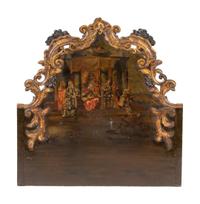 A Continental Carved, Parcel-Gilt and Polychromed Panel — LATE 19TH/EARLY 20TH CENTURY