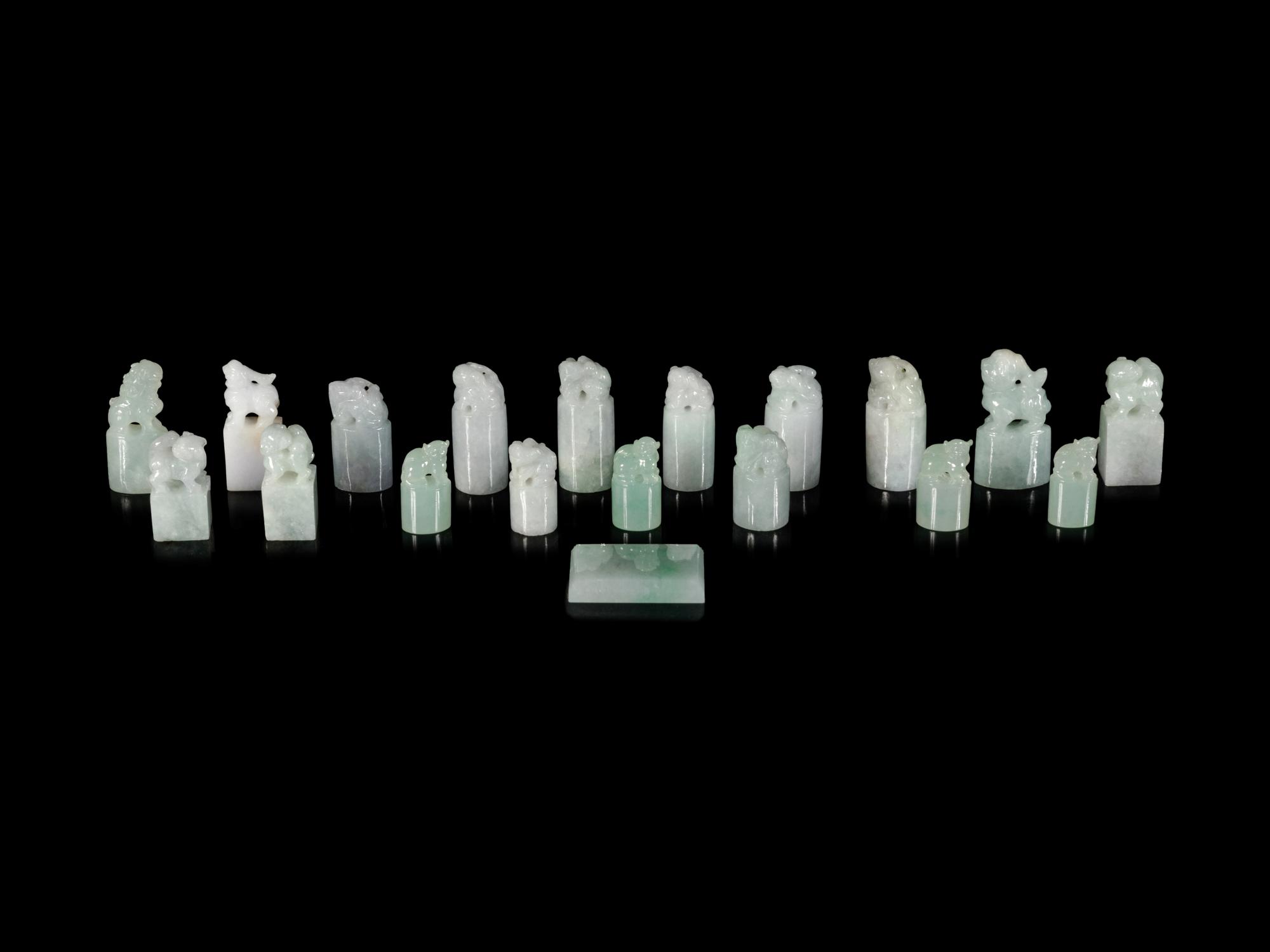 A Collection of Chinese Jadeite Seals