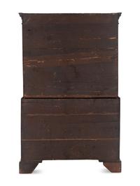 A George III Figured Mahogany Chest on Chest