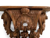 A Pair of French Carved Beechwood Brackets