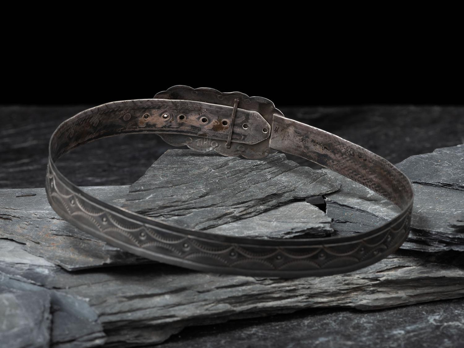 Navajo Silver and Turquoise Hat Band