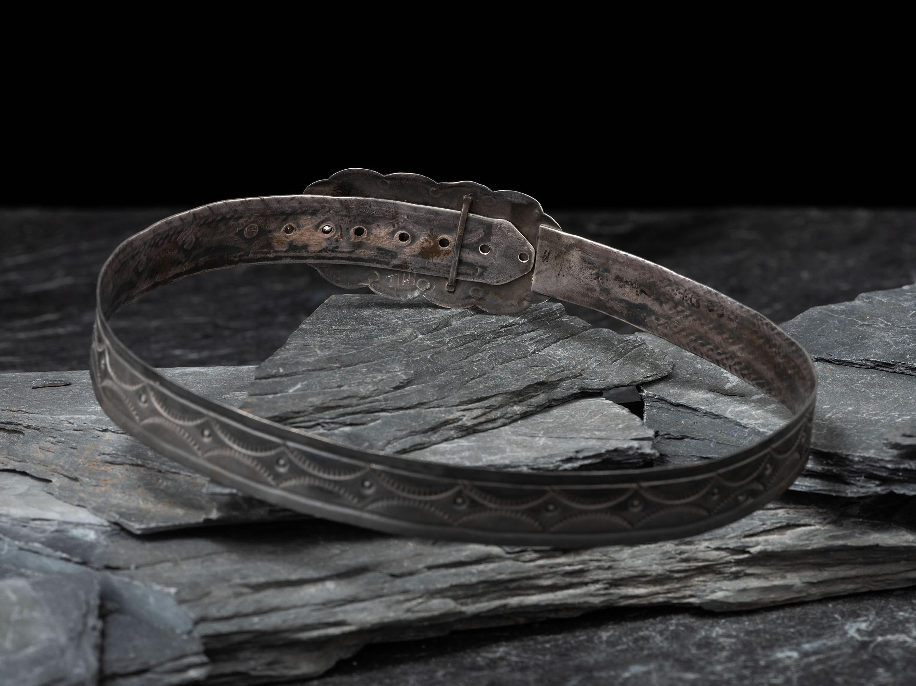 Navajo Silver and Turquoise Hat Band