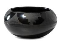 Santa Clara Blackware Pottery Bowl