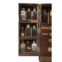 Mahogany medicine chest Reece & Co., London, England, early 19th century