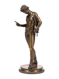 An Italian Bronze Figure of Narcissus After the Antique