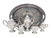 An American Silver Five-Piece Tea and Coffee Service