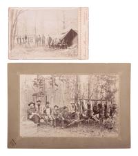 IRWIN, William Edward "Ed" (1871-1935). An archive of 7 photographs of hunting scenes in Indian Territory, Oklahoma, and Texas Hill Country. ca 1880s–1890s.