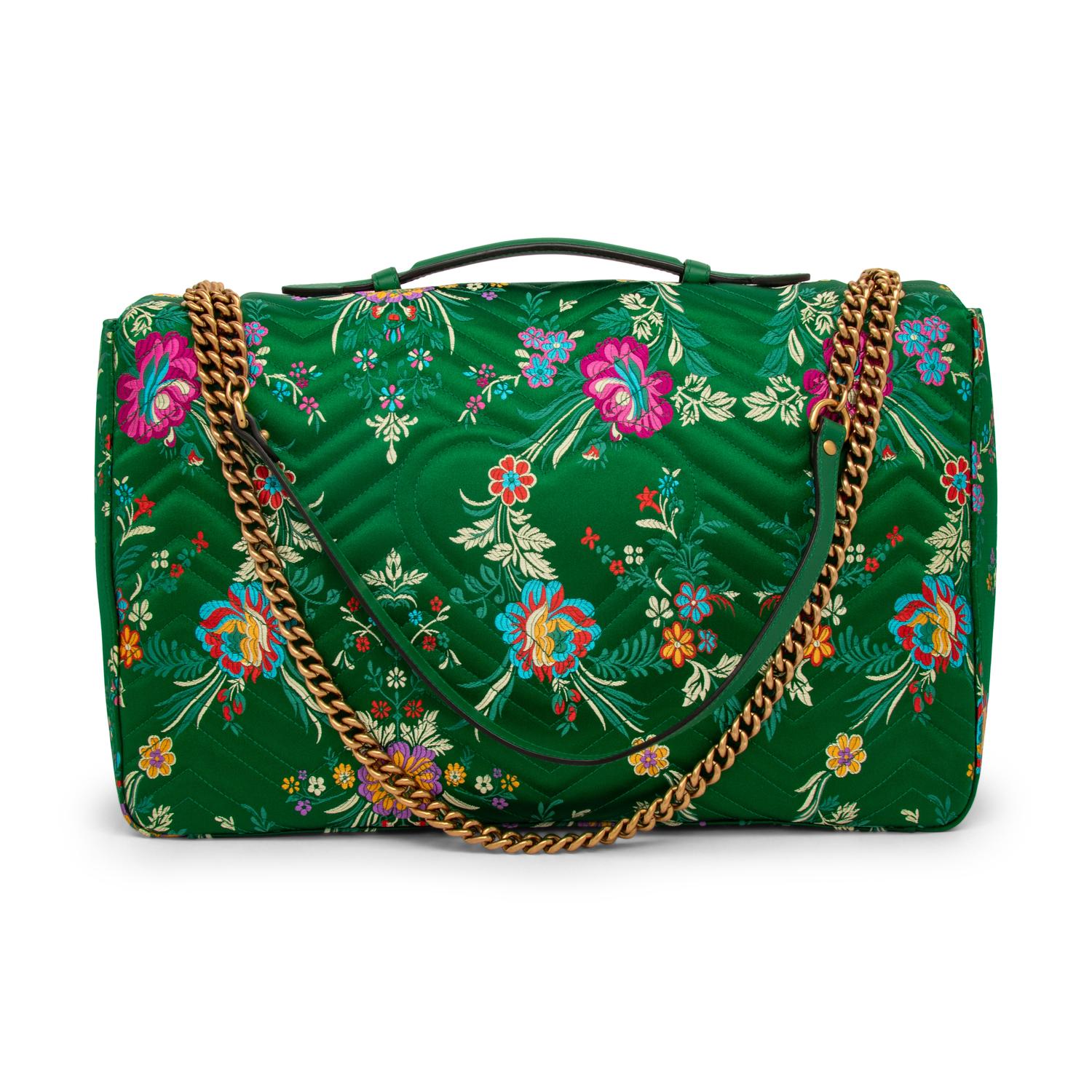 GUCCI, FLORAL XL MARMONT BAG