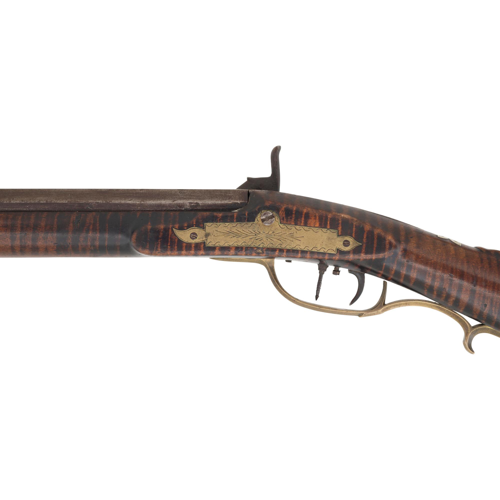 Full Stock Percussion Long Rifle by J. Douglass, Most likely Joseph Douglass Jr. (Huntingdon County, PA)