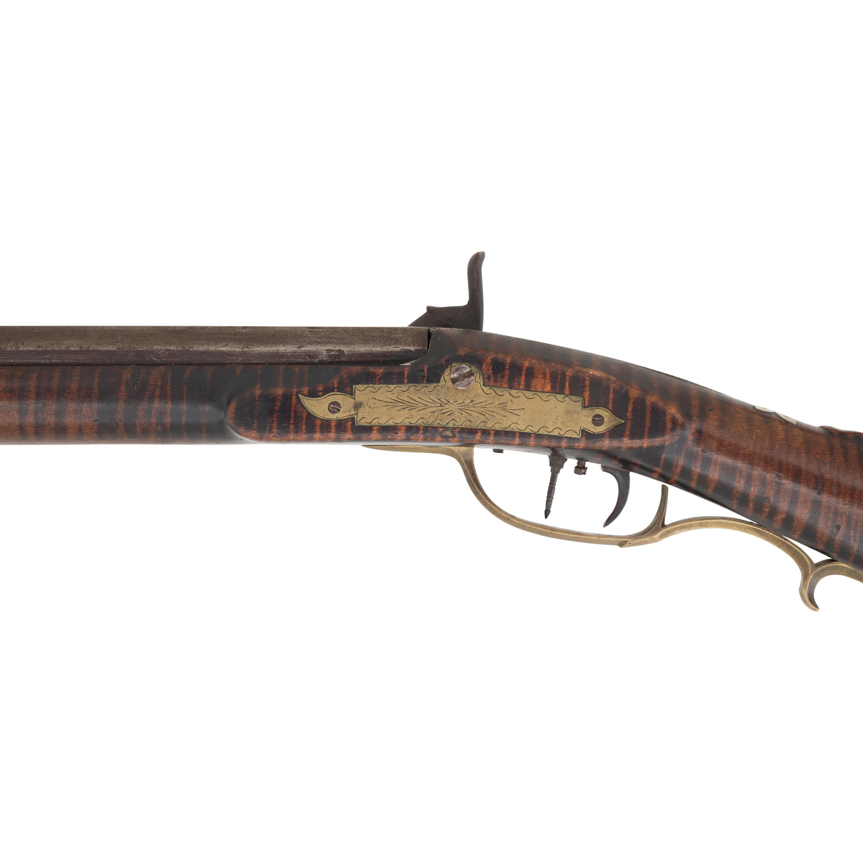 Full Stock Percussion Long Rifle by J. Douglass, Most likely Joseph Douglass Jr. (Huntingdon County, PA)