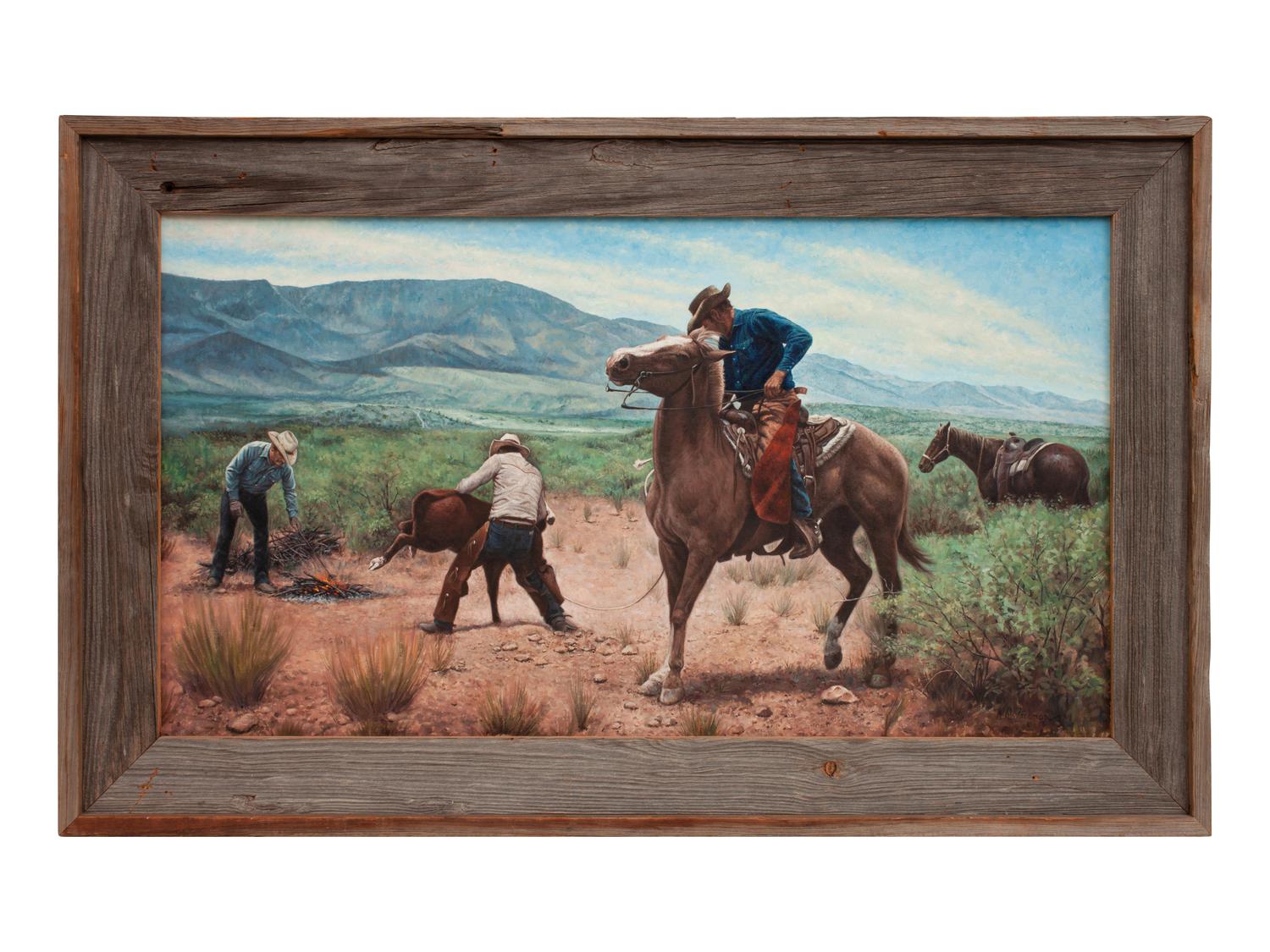 Roping a Calf