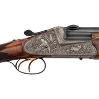 ** Finely Engraved Josef Winkler O/U Drilling Rifle in .300 Weatherby Magnum