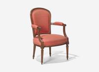 A Set of Four Louis XVI Carved Beechwood Fauteuils
