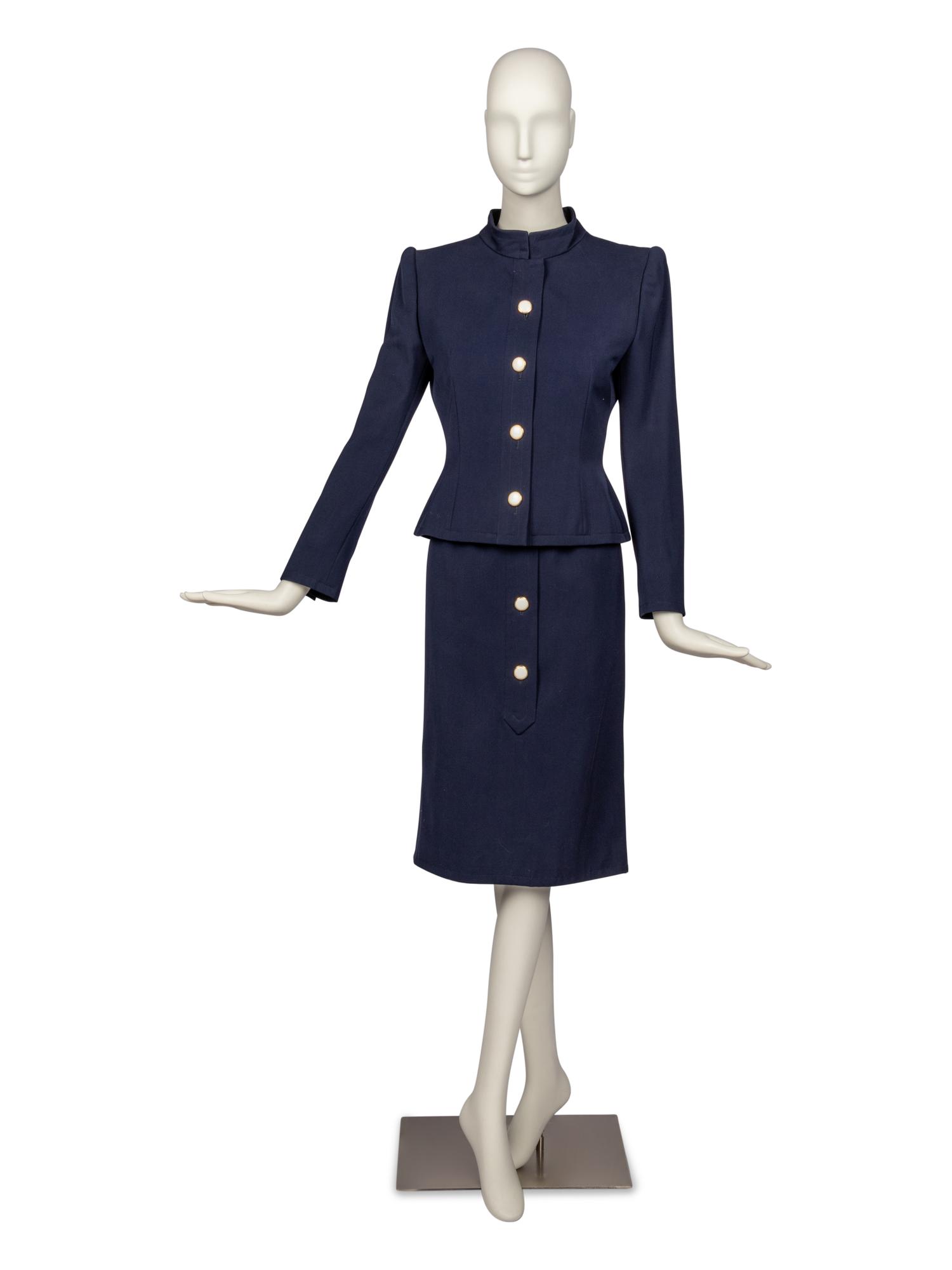 Givenchy Haute Couture Skirt Suit, 1980s