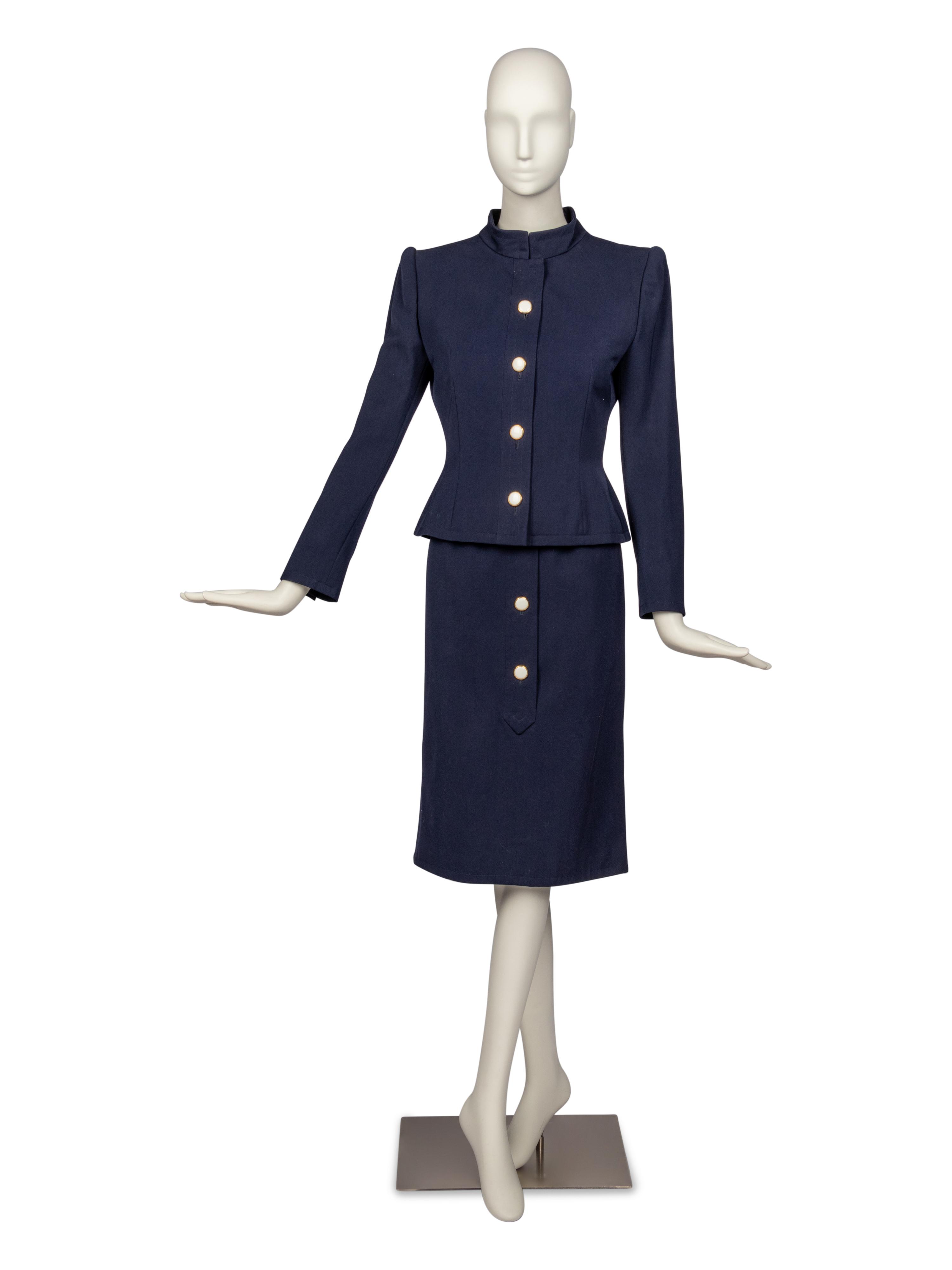 Givenchy Haute Couture Skirt Suit, 1980s