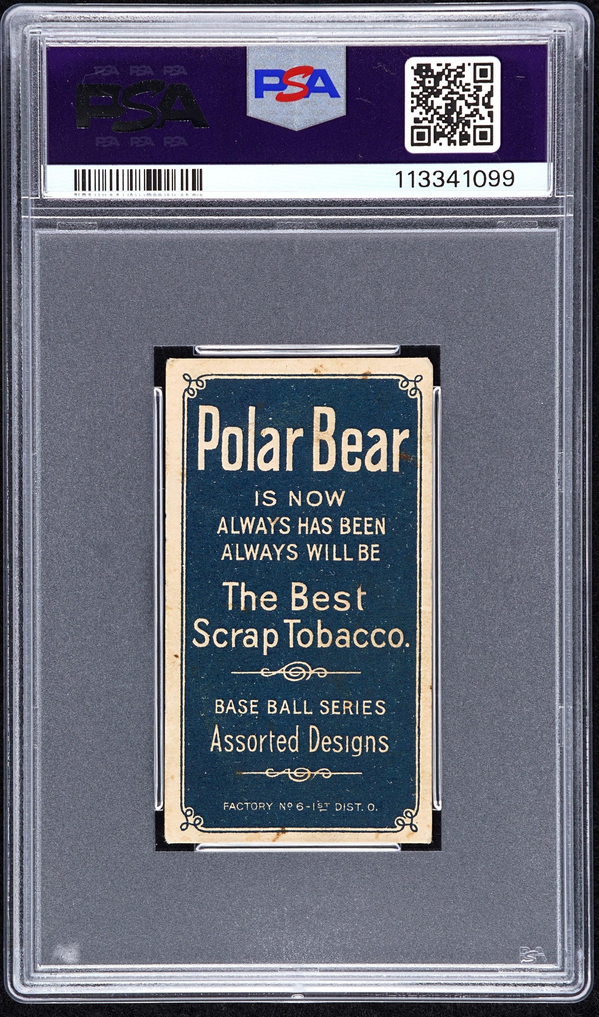 A 1909-11 T206 Christy Mathewson Baseball Card (Polar Bear) (PSA Authentic Altered)