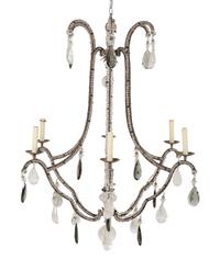 A Dennis and Leen Beaded Six-Light Chandelier
