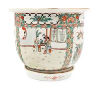 Five Chinese Export Rose Medallion Porcelain Articles