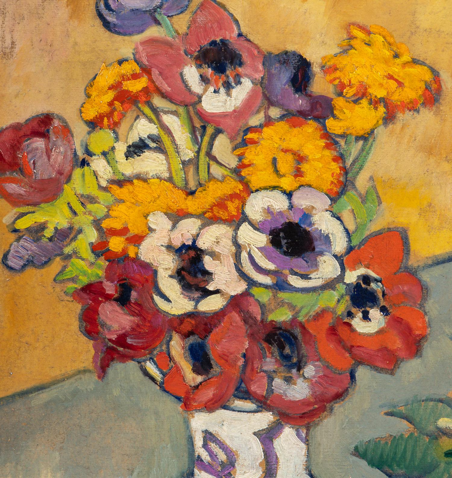 Vase d'anémones