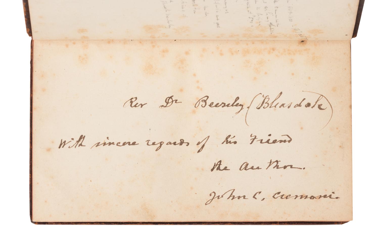CREMONY, John C. (1815-1879). Life Among the Apaches. San Francisco: A. Roman & Company. 1868.