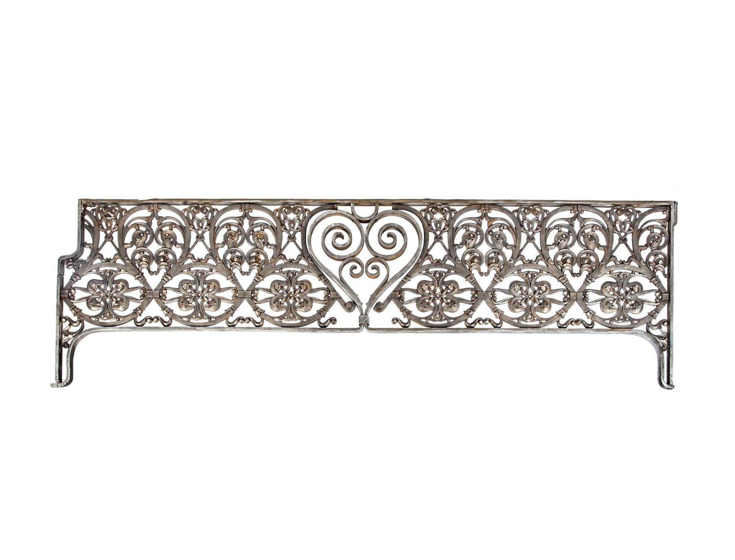 A John Wellborn Root Designed Cast and Wrought Iron Ornamental Transom Panel from the Kansas City Board of Trade Building