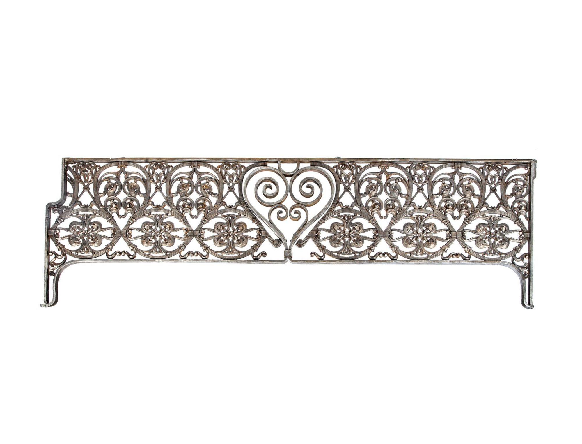A John Wellborn Root Designed Cast and Wrought Iron Ornamental Transom Panel from the Kansas City Board of Trade Building