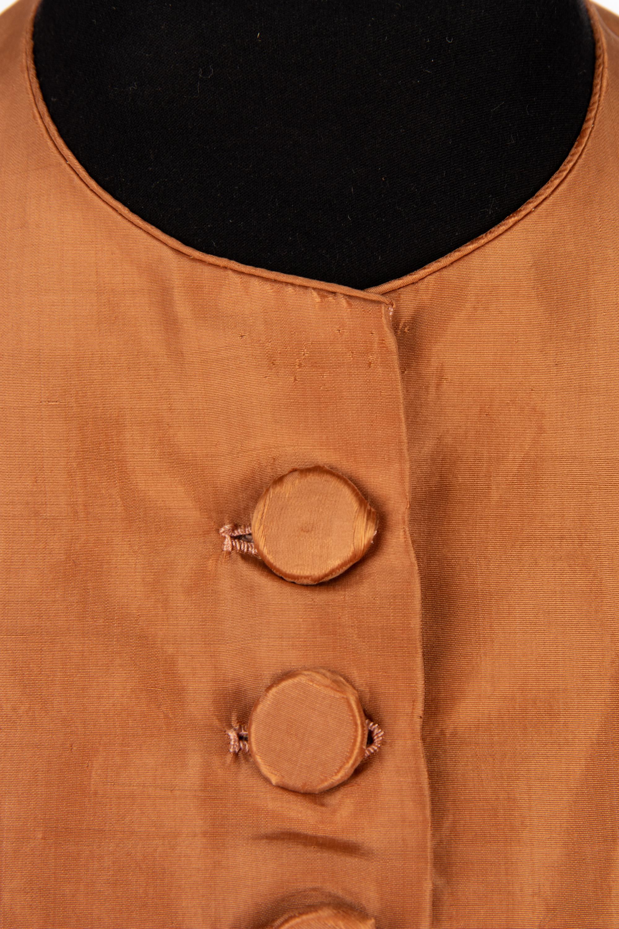 Two Silk Taffeta Day Dresses, 1870s