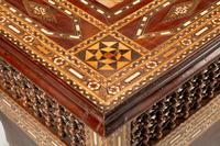 A Pair of Levantine Marquetry and Abalone-Inlaid Side Tables