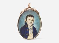 William Verstille (1757-1803), Portrait miniature of a young man, circa 1795