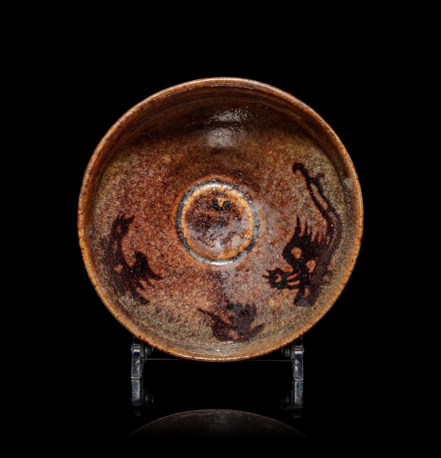 A Chinese Jizhou 'Papercut' Tea Bowl