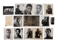 [EARLY PHOTOGRAPHY]. A group of 42 photographs of African American musicians, actors, and other personalities.