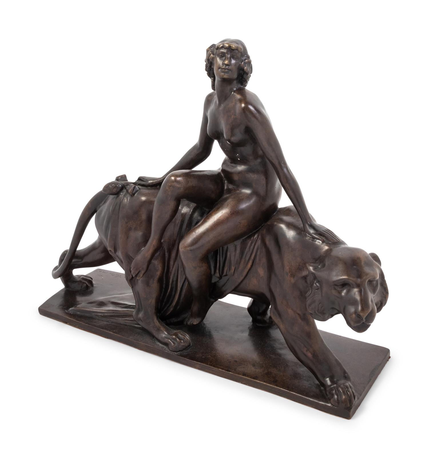 A Continental Bronze Figural Group