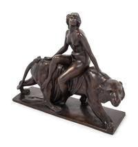 A Continental Bronze Figural Group
